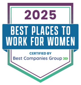 Best place to work for women 2025 by Best Companies Group